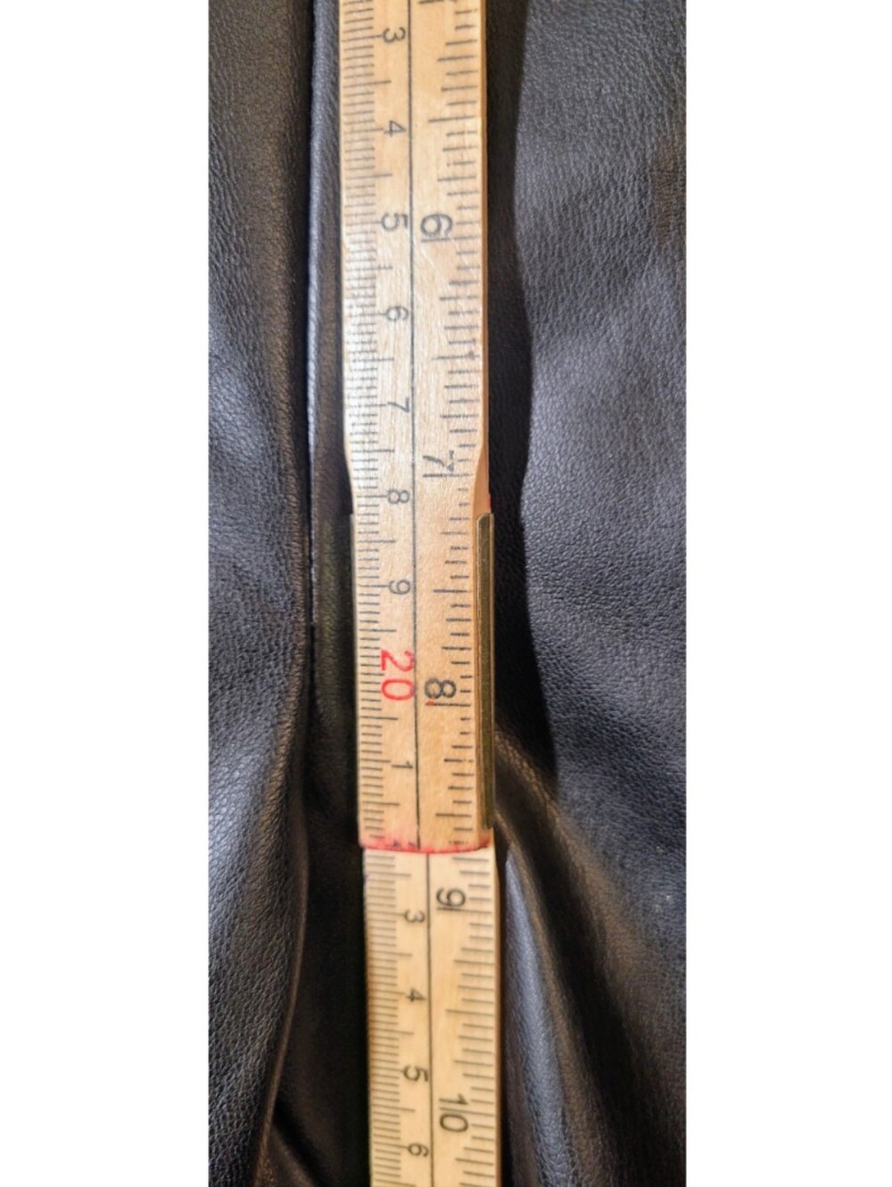 Peace of Cloth Black Vegan Leather Pants Tapered Ankle Zip Pull On Size S Chic - Picture 6 of 10
